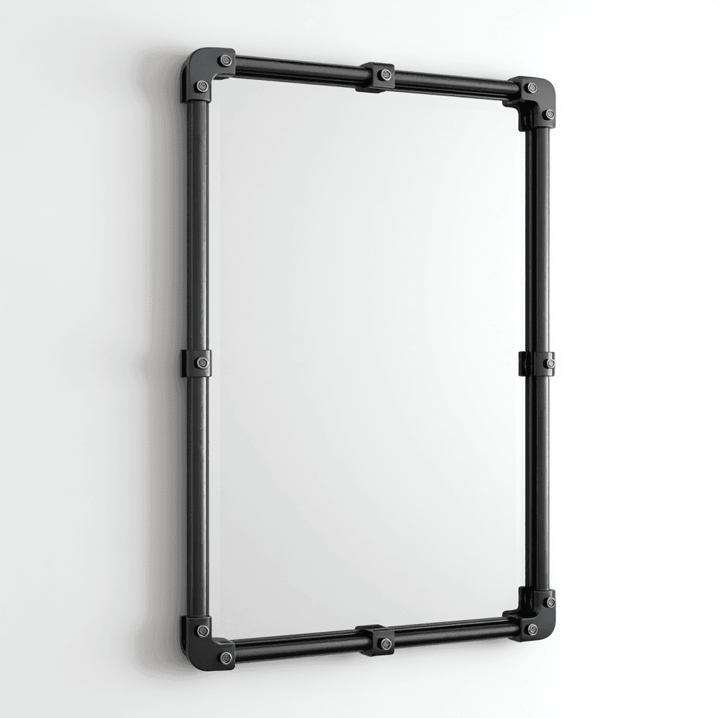 Foundry Steel Frame Mirror