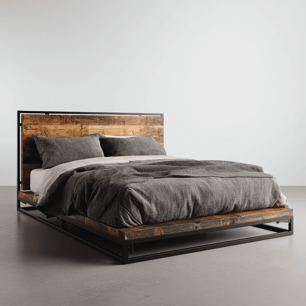 Brooklyn Steel Frame Platform Bedding Set