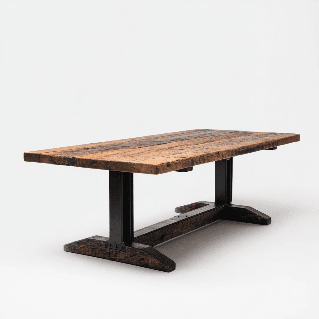 Foundry Steel & Wood Dining Table