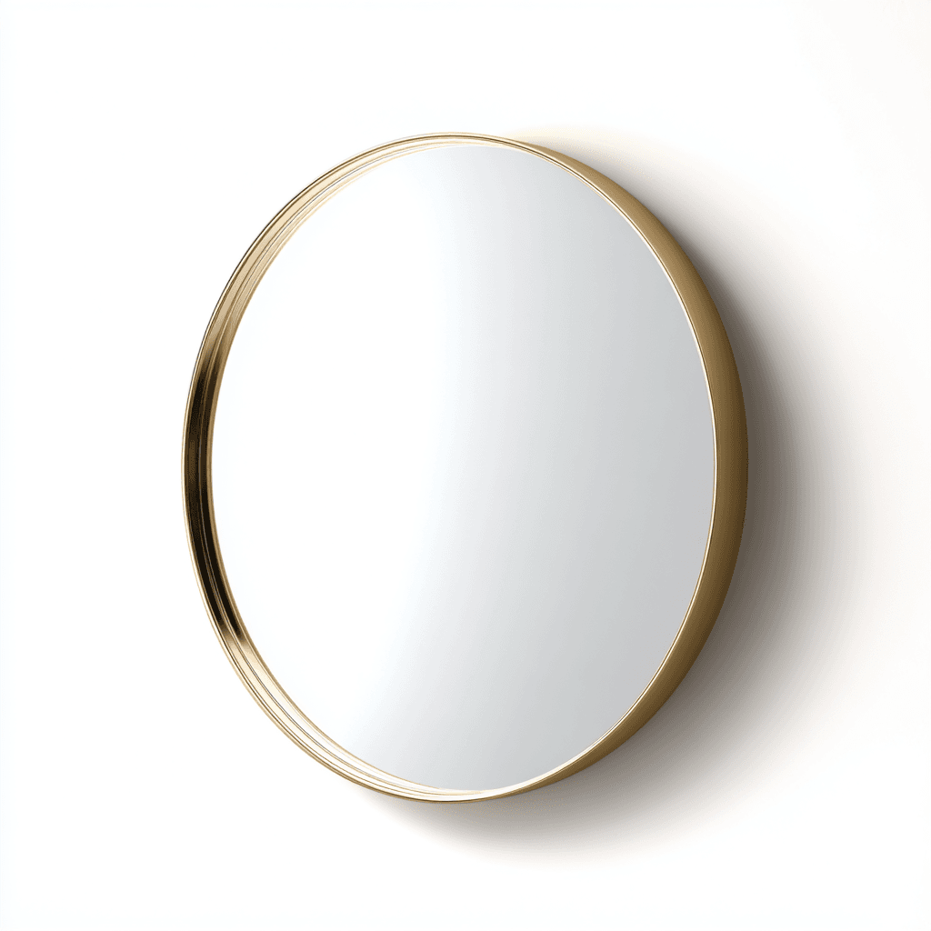 Laguna Round Brass Mirror