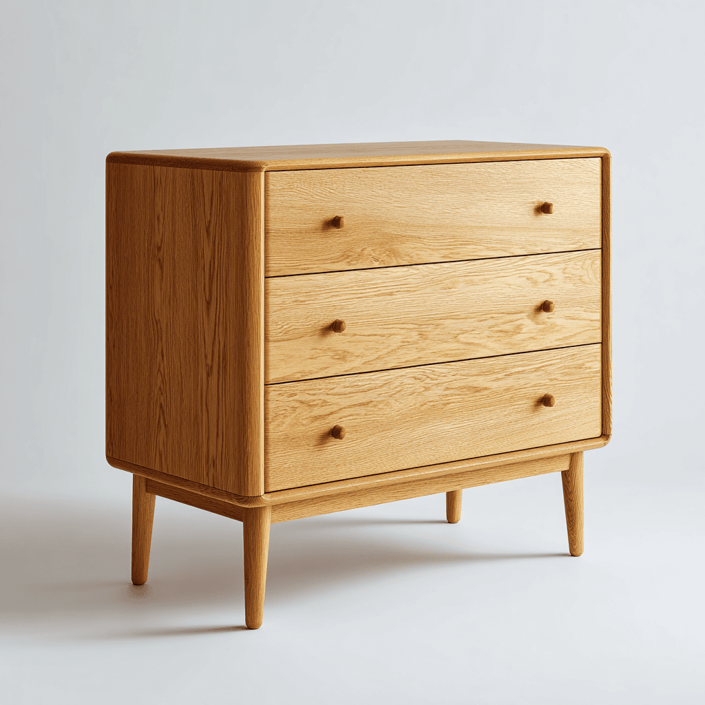 Muji Floating Oak Nightstand