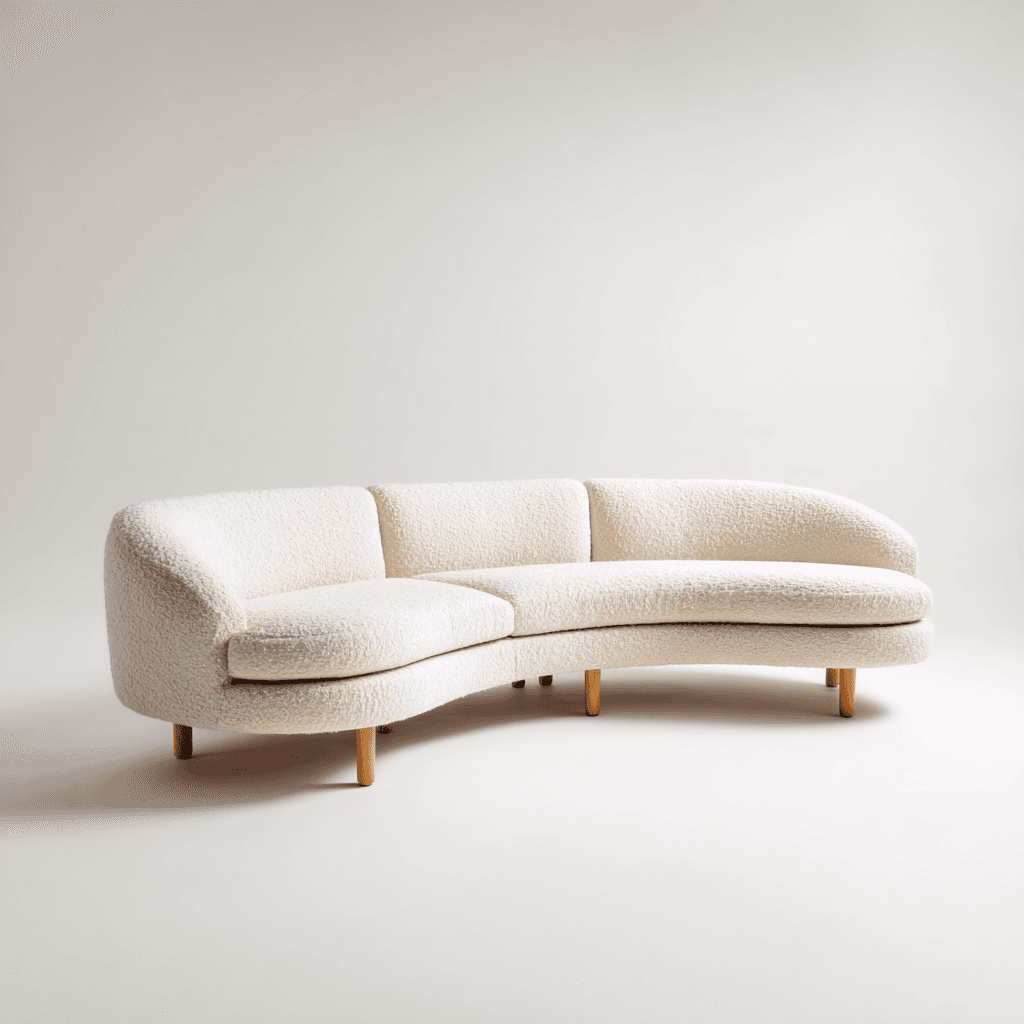 Zen Curved Boucle Sectional