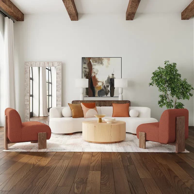 Warm modern living room